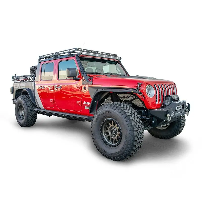 Dv8 Offroad Roof Rack Base Gutter Rail Mount Clamp-On Black Steel Construction 1