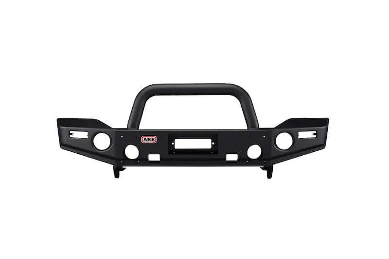 Arb Deluxe Bar Front Bumper For Suv – Fits 2007-2018 Jeep Wrangler Jk – Black Steel, With Grille Guard, Winch & Tow Hook Mounts (1Pc) 1