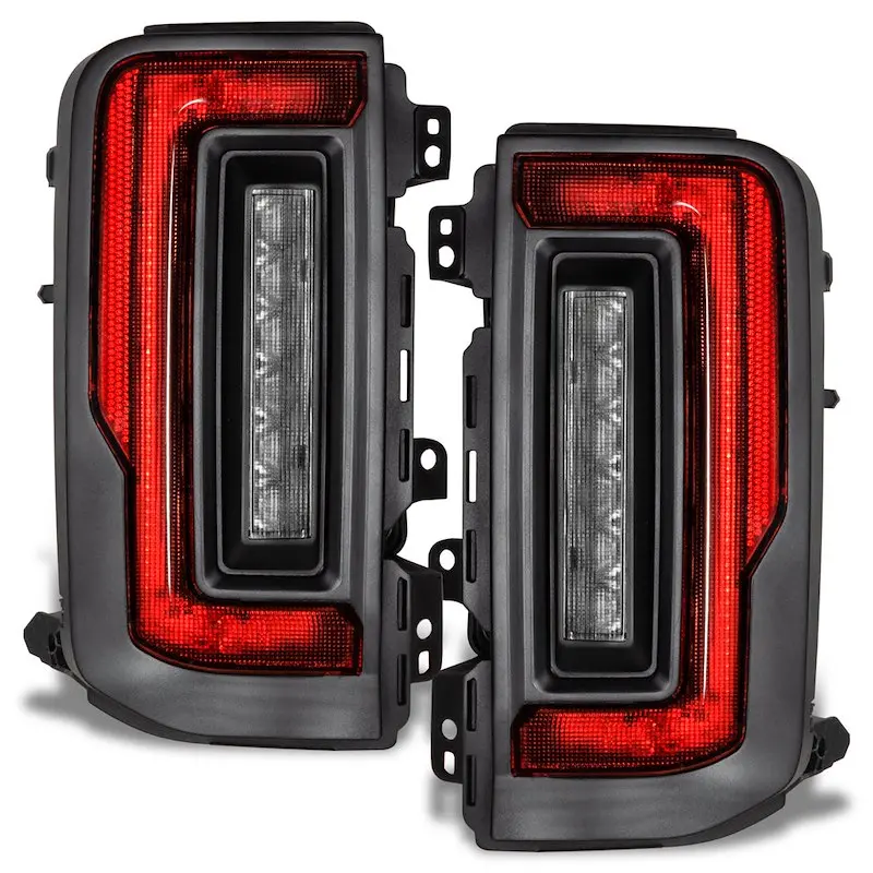Oracle Led Tail Lights Clear Lens Black Housing Red Bulb Flush Mount 1