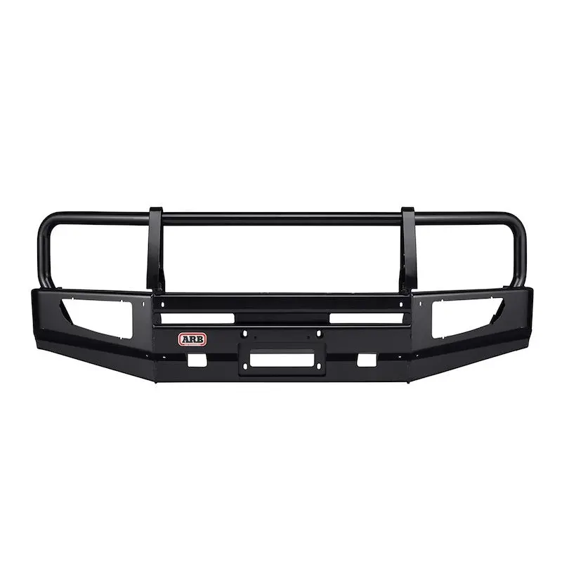 Arb One-Piece Off-Road Front Bumper Fits 2006-2009 Toyota 4Runner - Integrit Black Steel, Winch, Tow Hook & Antenna Mount (1 Pc) 1