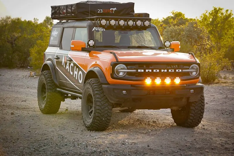 Arb Nacho Tm5 Led Auxiliary Off-Road Driving Light Set Amber And White 1