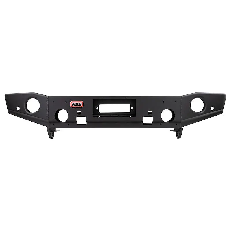 Arb Bar Off-Road Front Bumper Fits 2024-2025 Jeep Gladiator - Black Steel, Winch-Ready With Fog Light Cutouts (1 Pc) 1