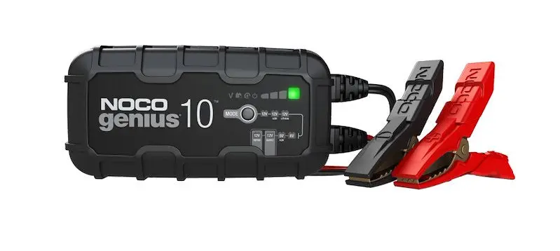Noco Battery Charger For 6V & 12V Lead-Acid And Lithium Batteries - 10A, 9-Step Fully Automatic - 120-240V Ac 1