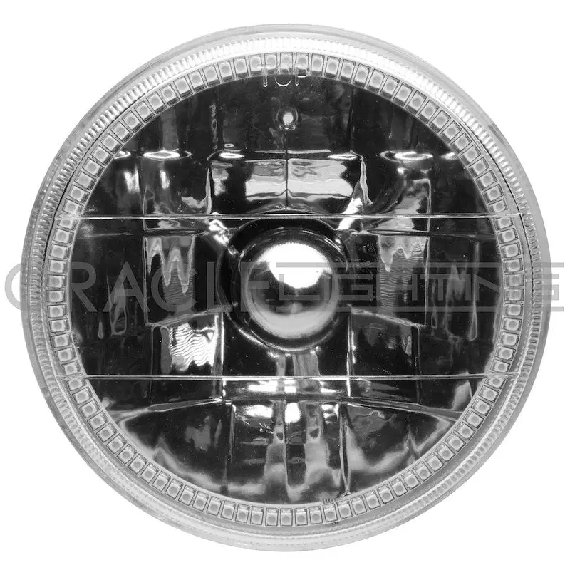 Oracle Headlight Assembly 5.75-Inch Round Amber Halo Chrome Housing 1