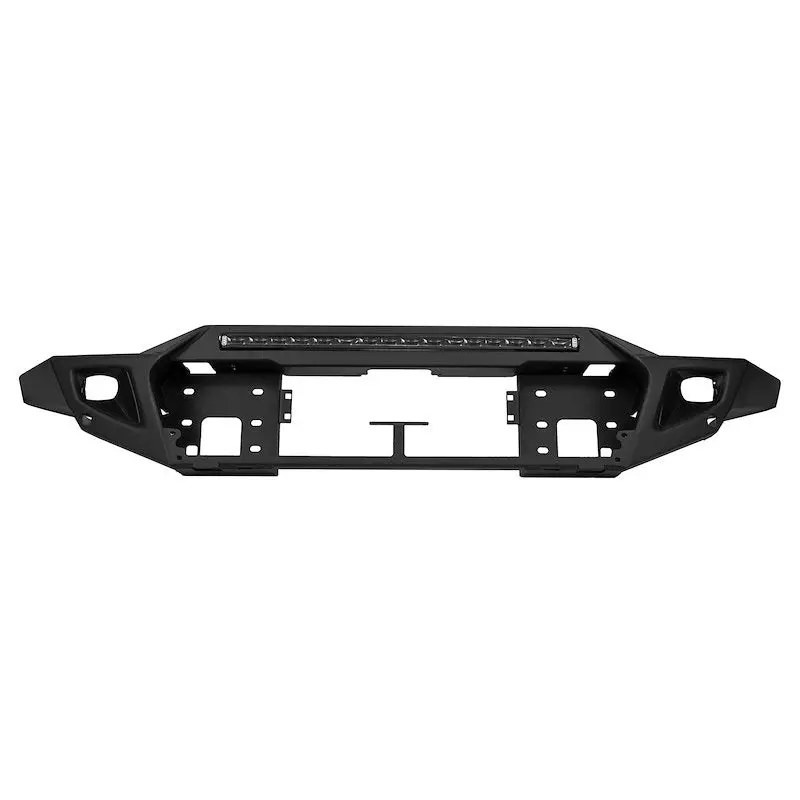 Arb One-Piece Off-Road Front Bumper Fits 2021-2025 Ford Bronco - Black Steel, D-Ring, Fog Light Cutouts & Under Pan Deflector (1 Pc) 1