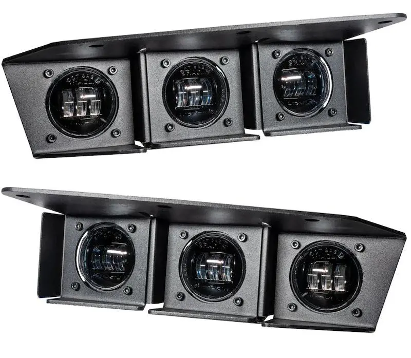 Oracle Rectangular Led Fog Lights 90W 6000 Lumens Clear Lens White 1