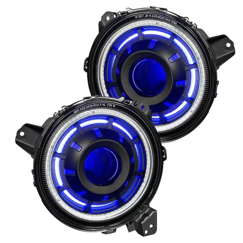 Oracle Light Oculus Colorshift Bi-Led Projector Headlights For Fits 2018-25 Jeep Wrangler Jl / Gladiator Jt - W/Bc2 Controller 1