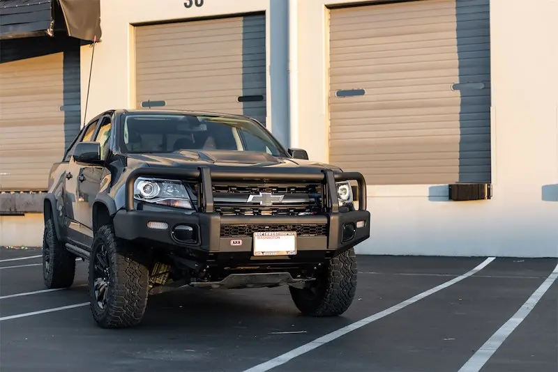 Arb Summit Bar Off-Road Front Bumper Fits 2017-2020 Chevrolet Colorado - Black Steel, Winch-Ready With Fog Lights & Antenna Mount (1 Pc) 1