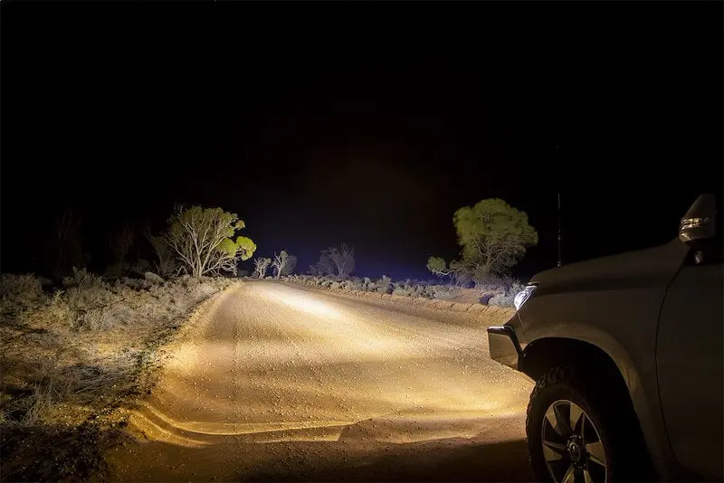 Arb Round Led Off-Road Driving Light Set - Intensity V2 Flood Beam Black 1
