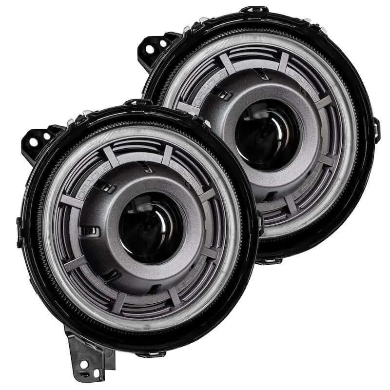 Oracle Light Oculus Bi-Led Projector Headlights For Fits 2018-25 Jeep Wrangler Jl / Gladiator Jt - Graphite Metallic - 5500K 1