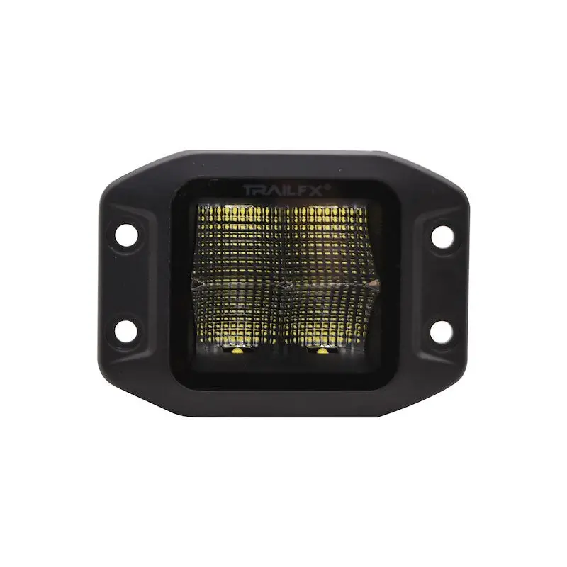 Trailfx 3" Flush Mount Led Light For Off-Road Pickup Trucks, Jeeps - 20W, 2400 Lumens, 90° Flood Beam, Ip67 Rated 1