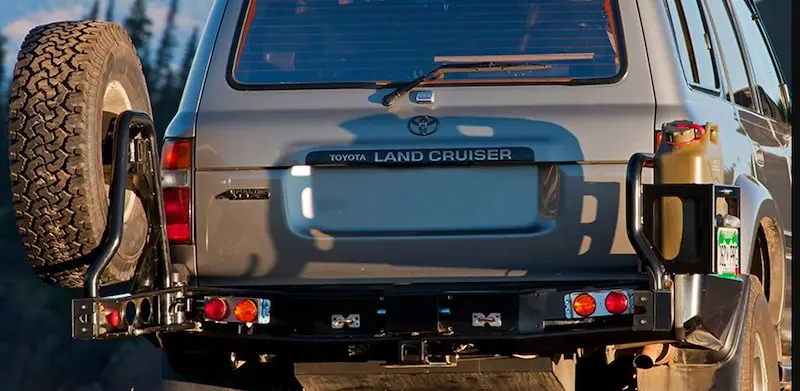 Arb One-Piece Off-Road Rear Bumper Fits 2015-2021 Toyota Land Cruiser - Black Steel, Oe Hitch Compatible With Jacking Points (1 Pc) 1