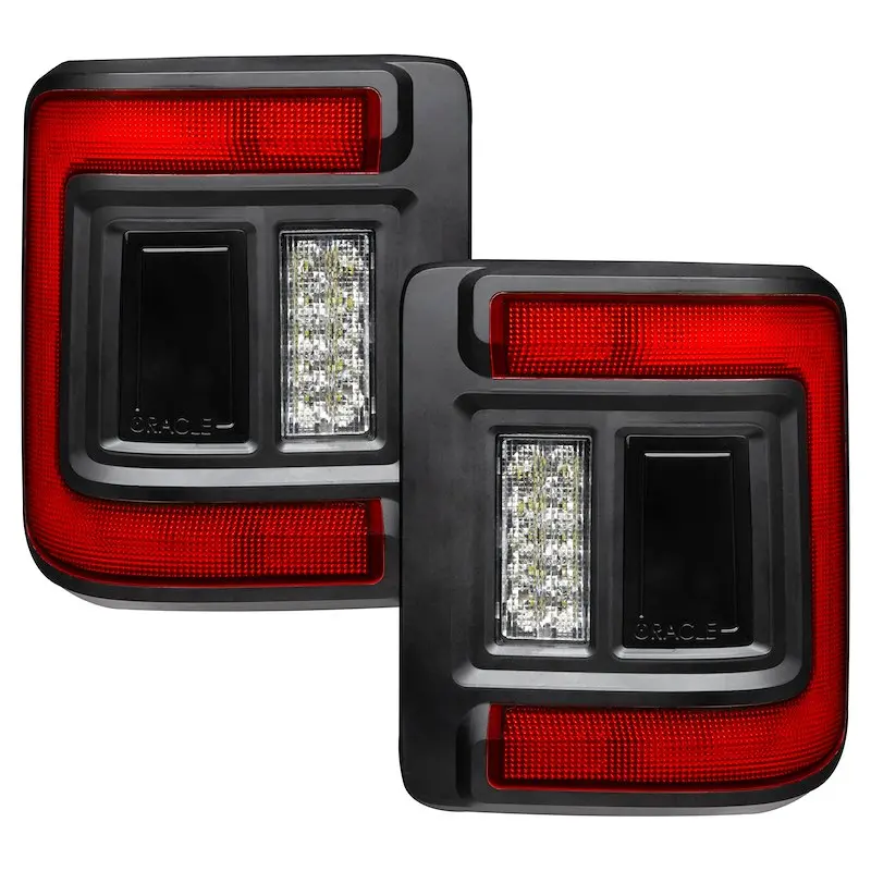 Oracle Led Tail Lights Clear Lens Black Housing Flush Mount Set Of 2 1