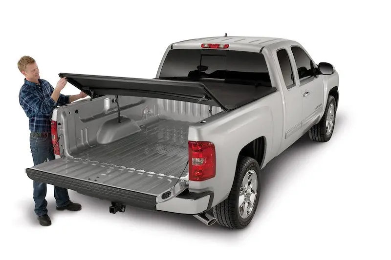 Trailfx Soft Folding Tonneau Cover For Pickup Trucks - Fits 2009-2018 Ram 1500, 2019-2024 Ram 1500 Classic 1