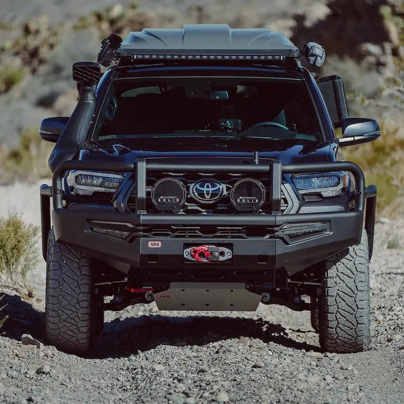 Arb Summit Bar Off-Road Front Bumper Fits 2016-2023 Toyota Tacoma - Winch & Fog Light Ready Black Steel (1 Pc) 1