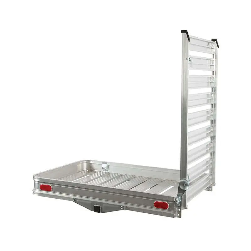 Husky Towing Trailer Hitch Cargo Carrier With Ramp For Pickup Trucks - Fits 2" Receiver 1