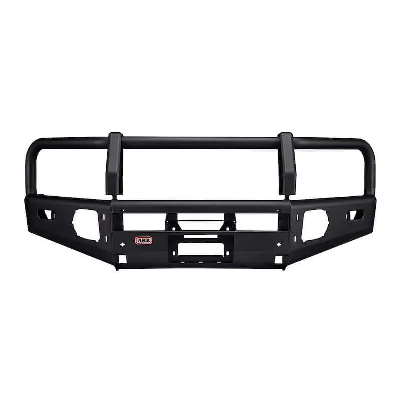 Arb Summit Bar Front Bumper For Truck – Fits 2020-2023 Toyota Tacoma – Black Steel, With Grille Guard, Winch & Fog Light Mounts (1Pc) 1