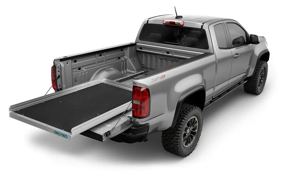 Cargo Glide Bed Slide Polished Aluminum Side Rail 52" X 41" - Fits 2022-26 Ford Maverick 1