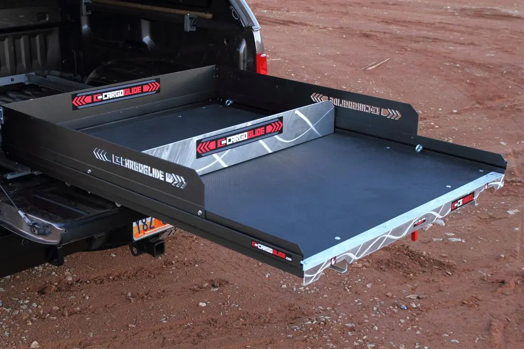 Cargoglide 48" Bed Slide Cargo Divider - 6" High Extruded Aluminum (Silver) 1