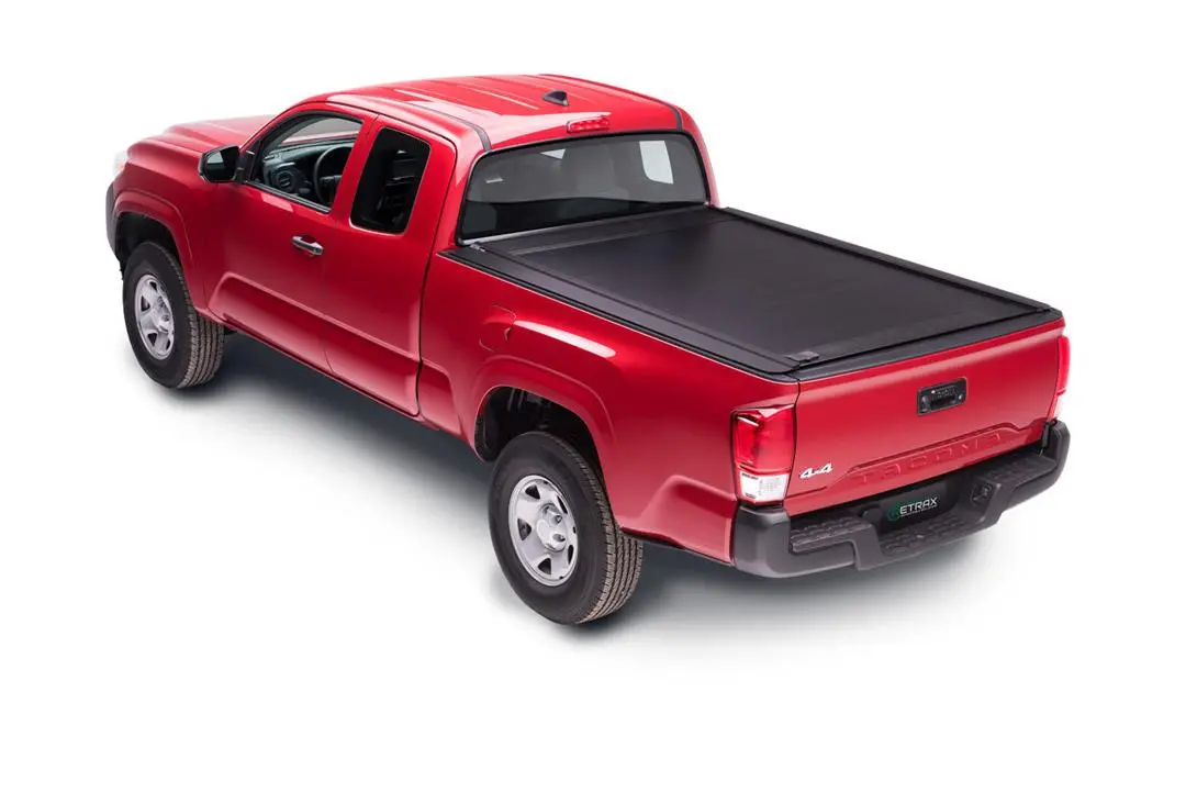 Retrax Hard Manual Retractable Tonneau Cover 6.5 Ft Fits 2022-2025 Toyota Tundra W/ Deck Rail (Black Matte) 1