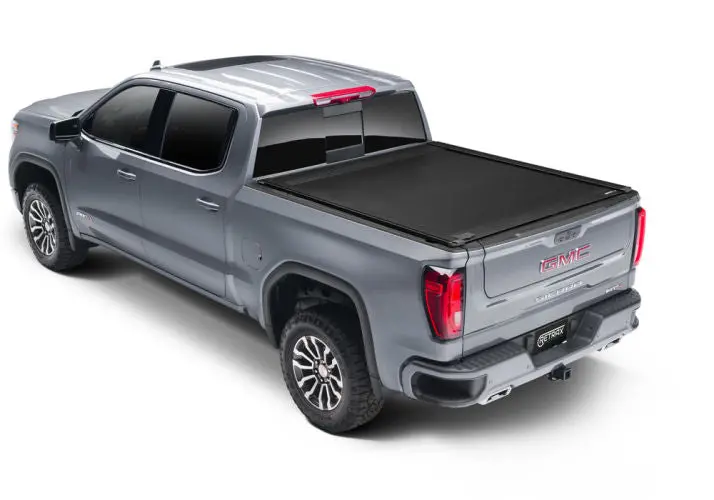 Retrax Hard Manual Retractable Tonneau Cover 5.8 Ft Fits 2019-25 Sierra 1500 W/ Carbonpro Bed W/O Factory Side Storage Box 1