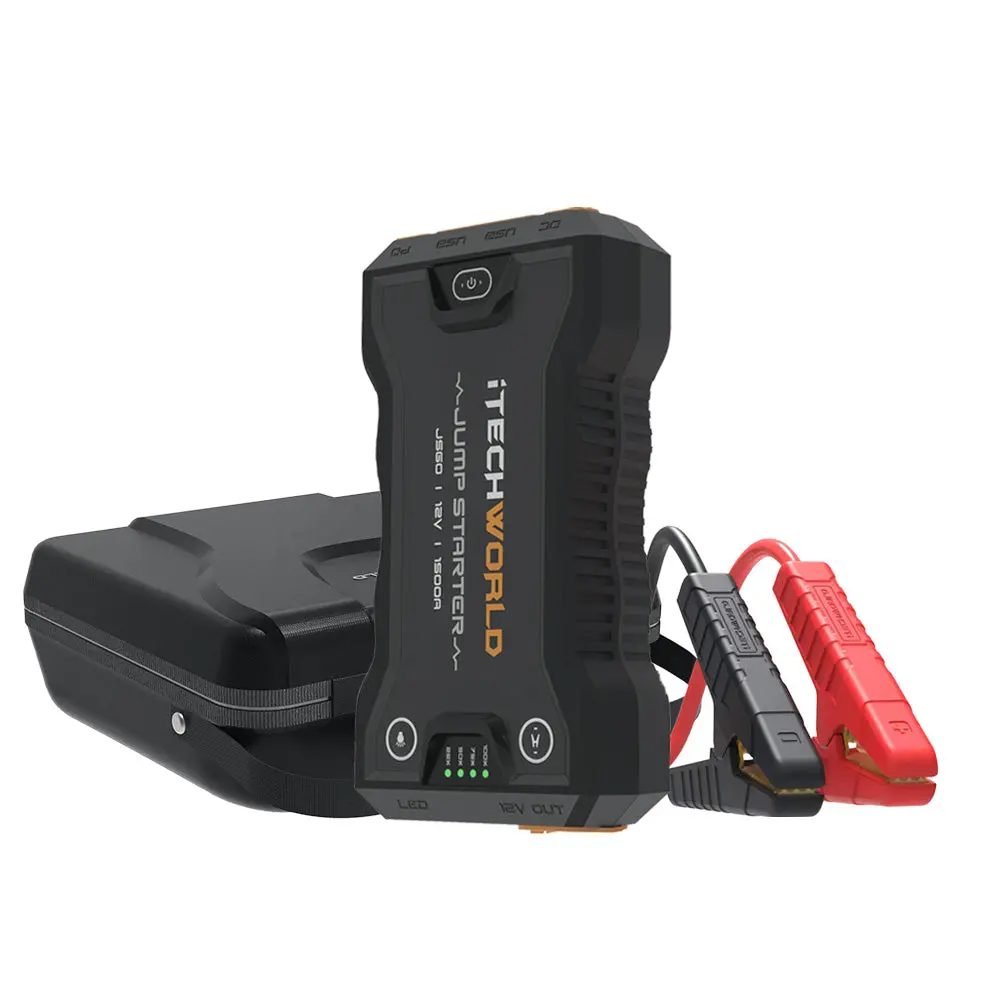 Js60 | Lithium Jump Starter And Backup Power Bank With Heavy-Duty Case | 1500A 1
