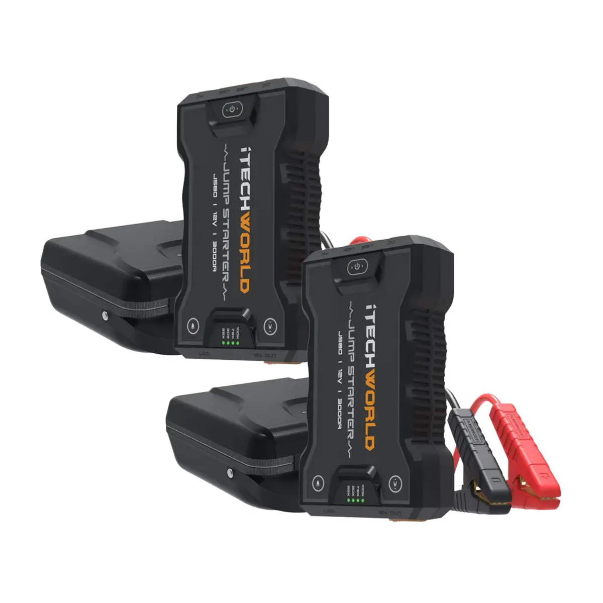 Js80 3000A | Lithium Jump Starter And Backup Power Bank With Heavy-Duty Case | Twin Pack 1
