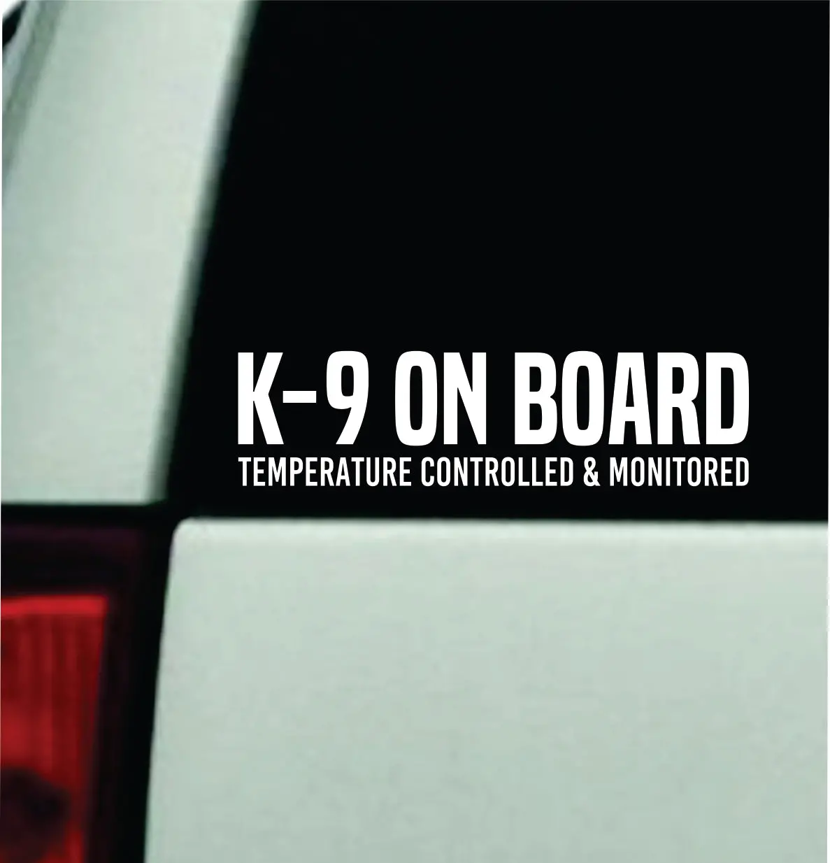 K-9 On Board V2 Car Decal Bumper Sticker Truck Mirror Window Windshield Girls Men Service Dog 1