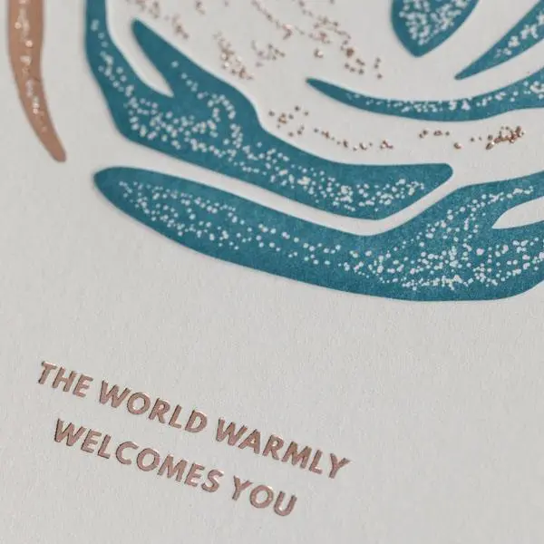 'The World Warmly Welcomes You' Greeting Card 1