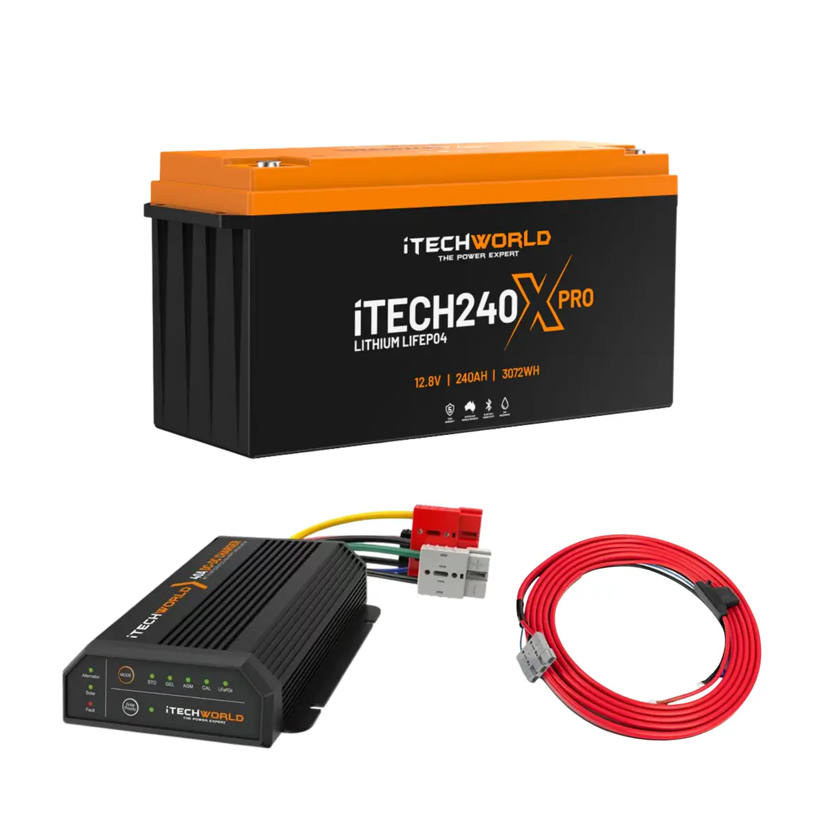 Itechworld | Base 4Wd Dual Battery Kit | 240Ah Lithium 1