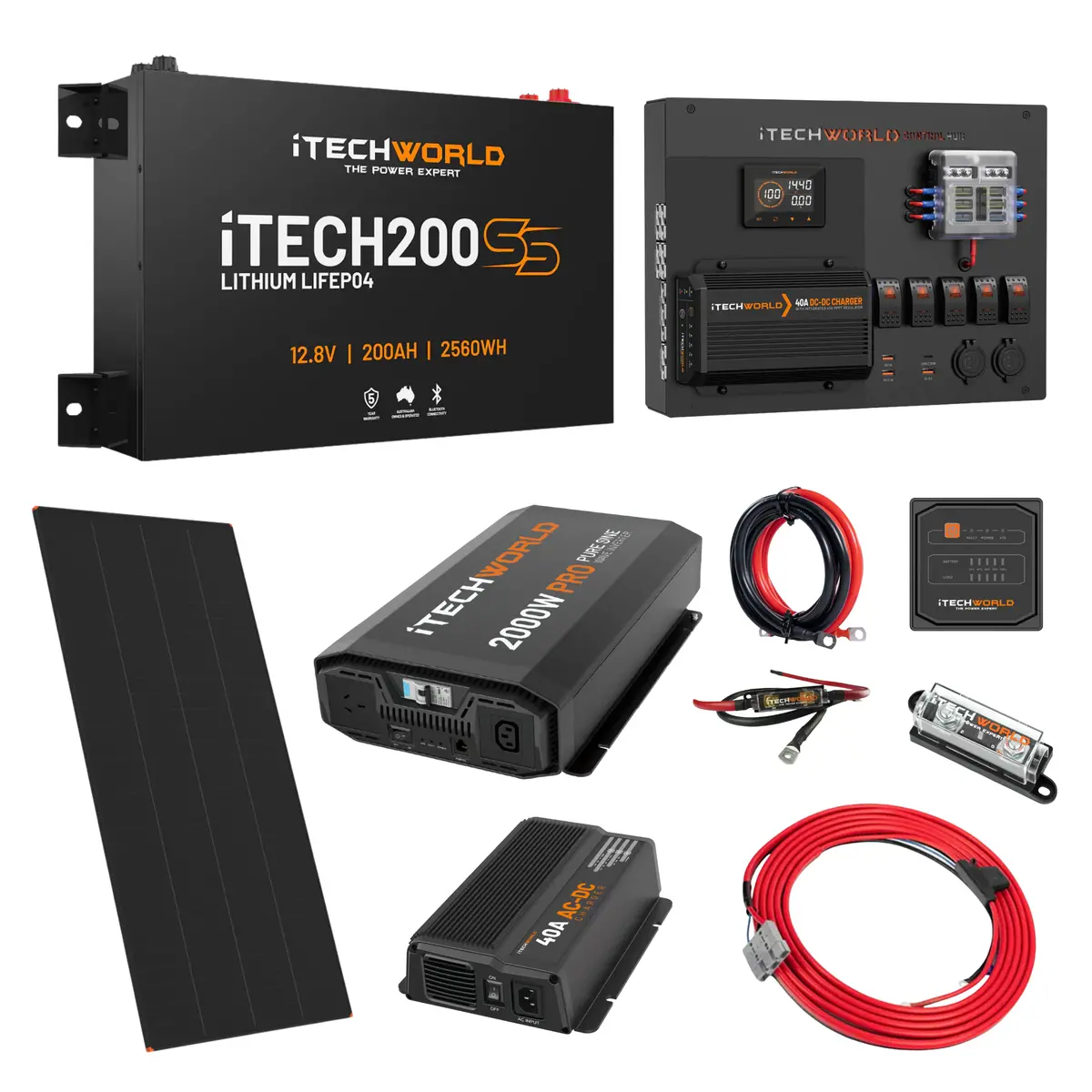 Itechworld | Expansion Super Slimline 4Wd Dual Battery Kit | 200Ah Lithium 1