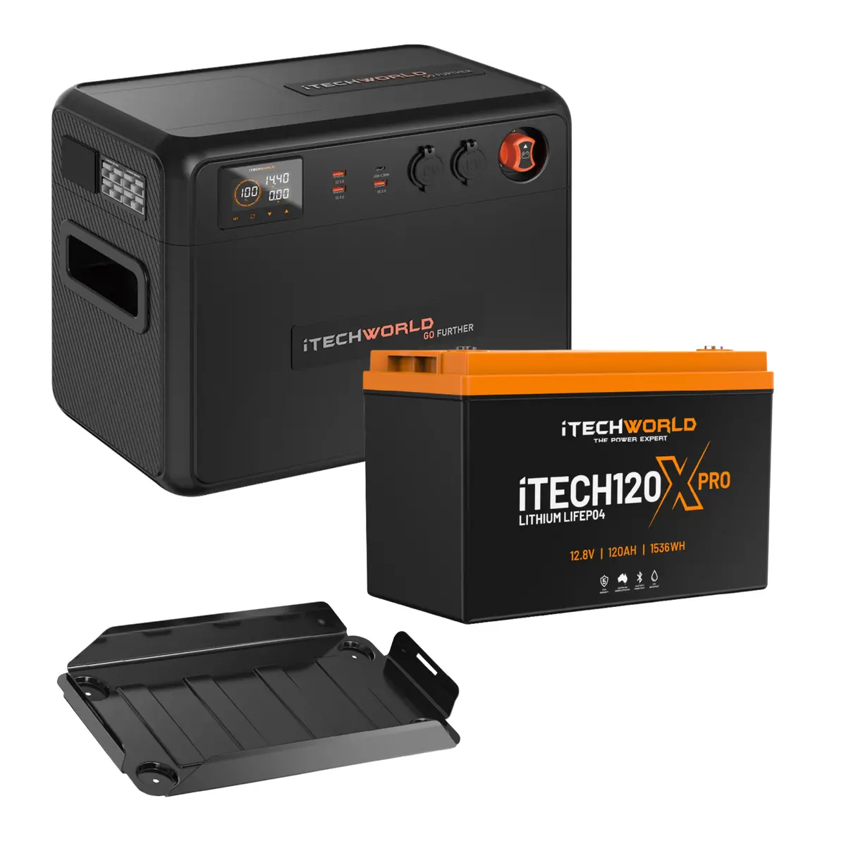 Itechworld | Base Portable Dual Battery Kit | 120Ah Lithium 1