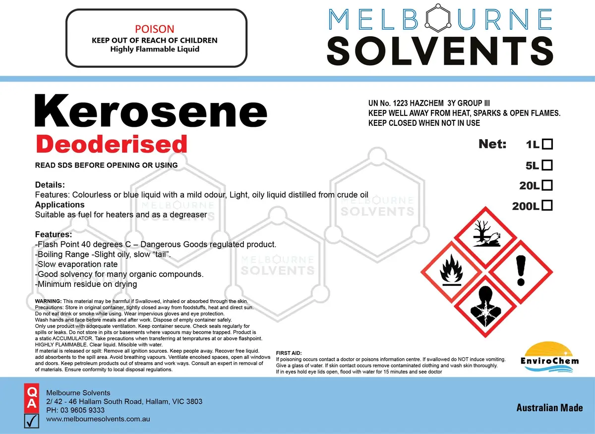 Kerosene Deoderised 1