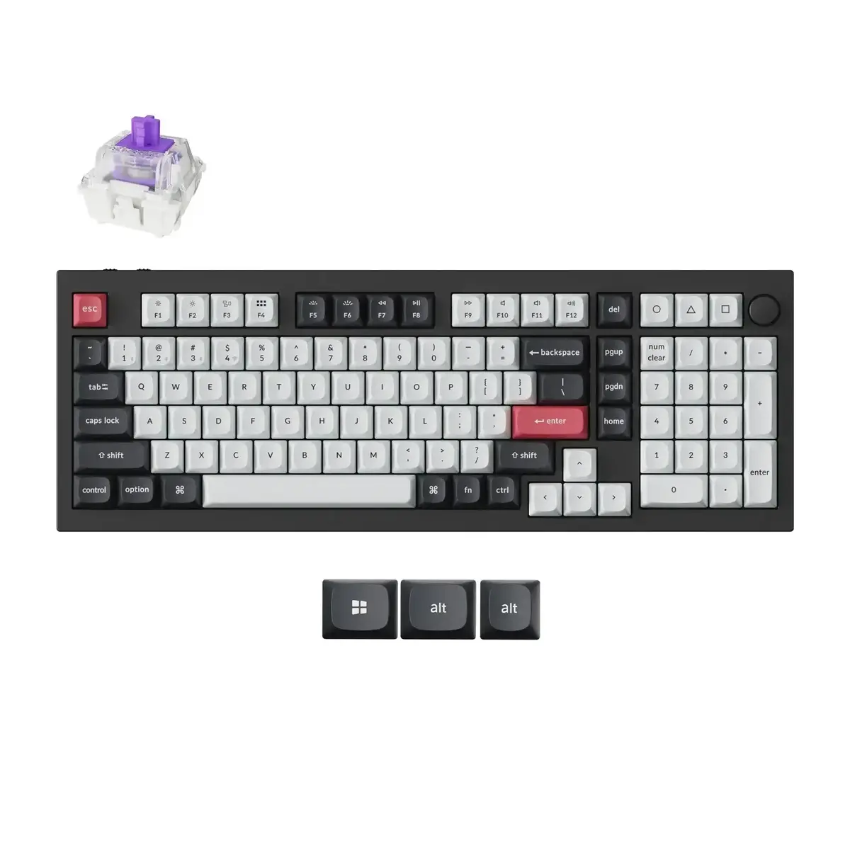 Keychron - Q5 He Qmk Wireless Custom Keyboard 1