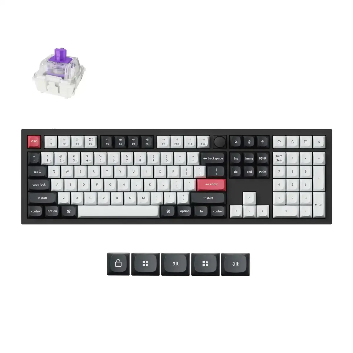 Keychron - Q6 He Qmk Wireless Custom Keyboard - Bezprzewodowa Klawiatura Magnetyczna 1