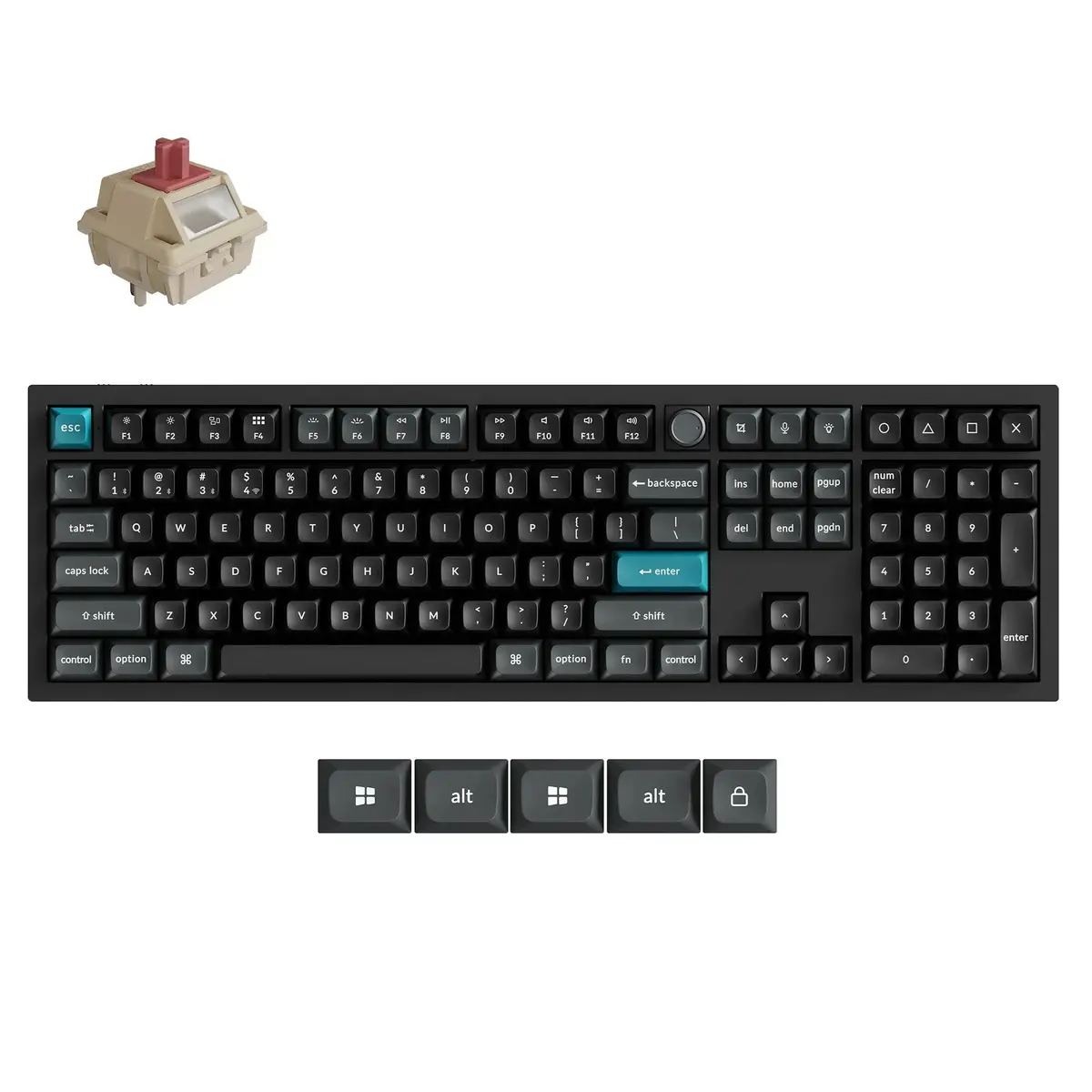 Keychron - Q6 Ultra 8K Wireless Custom Mechanical Keyboard - Bezprzewodowa Klawiatura Mechaniczna 1