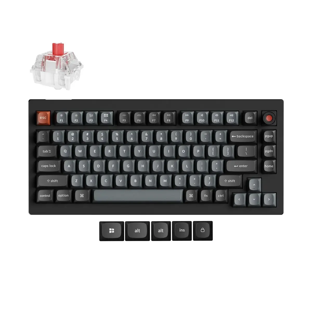 Keychron - V1 8K Qmk Wired Custom Mechanical Keyboard - Przewodowa Klawiatura Mechaniczna 1