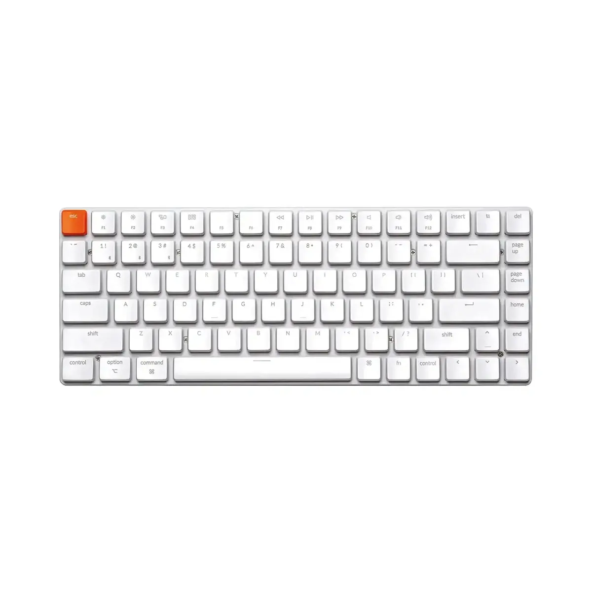Keychron - K3 Non-Backlight Ultra-Slim Wireless Mechanical Keyboard V2 - Biała Bezprzewodowa Klawiatura Mechaniczna Slim 1