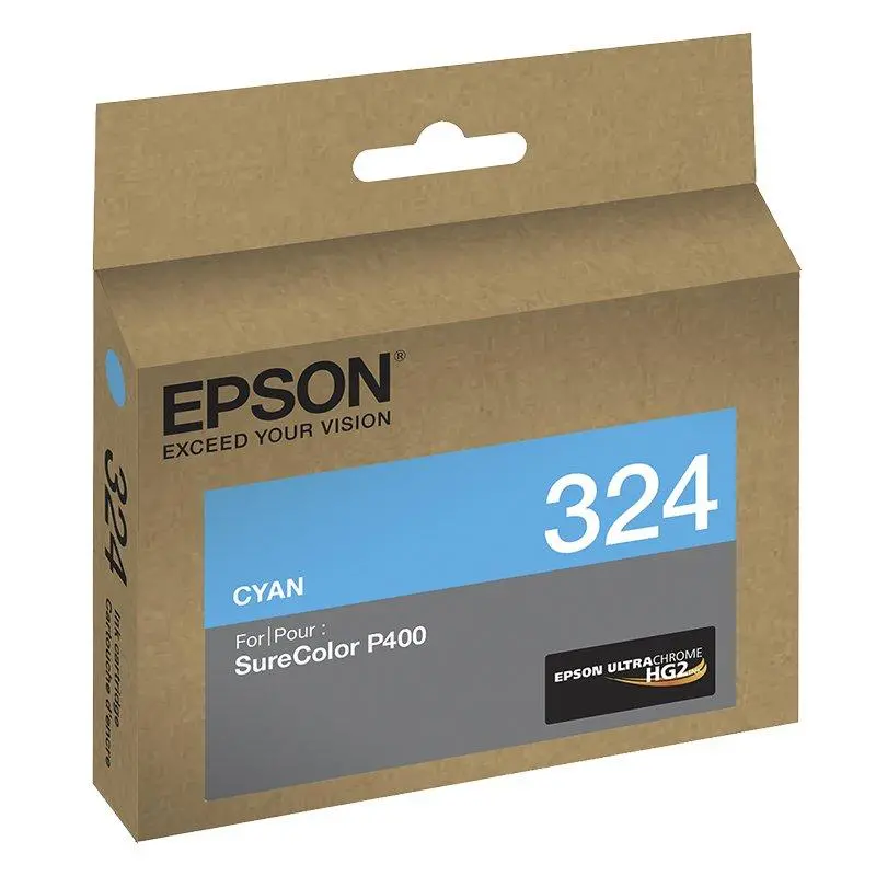 T324220 Epson T324 Ultrachrome Hg2 Cyan Ink Cartridge, Stand 1