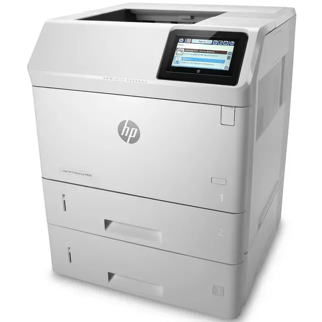 $17/Month Repossessed Hp Laserjet Enterprise M606dtn High-Speed Black & White Multifunctional Laser Printer, Scanner For Office 1