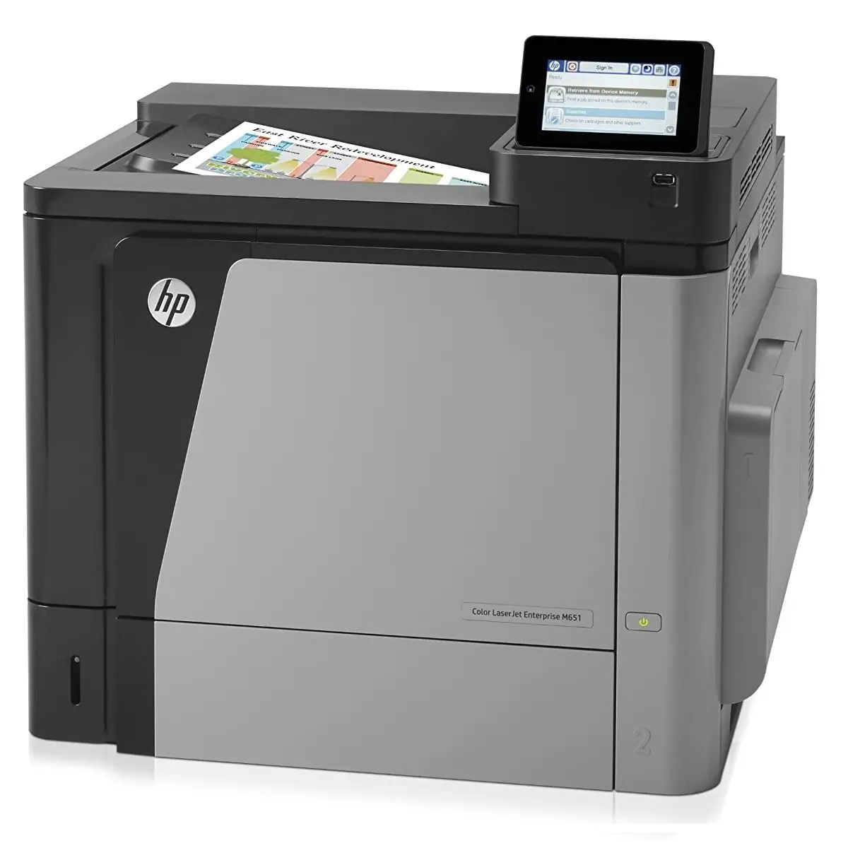 Repossessed Hp Laserjet Enterprise M651 Color Laser Photo Printer Duplex, Network, Fast & Very Economical For Office Use 1