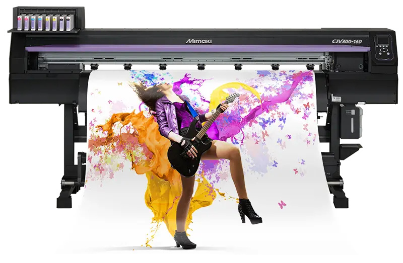 Cjv300-130 Plus 54" Mimaki (2 Heads) Eco-Solvent Print/Cut Vinyl Plotter Cutter Printer With Maps4 (Mimaki Advanced Pass System 4) 1