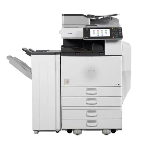 Ricoh Mp C5502 Color Laser Multifunction Printer Copier Scanner Fax Stapler Finisher 11X17 1