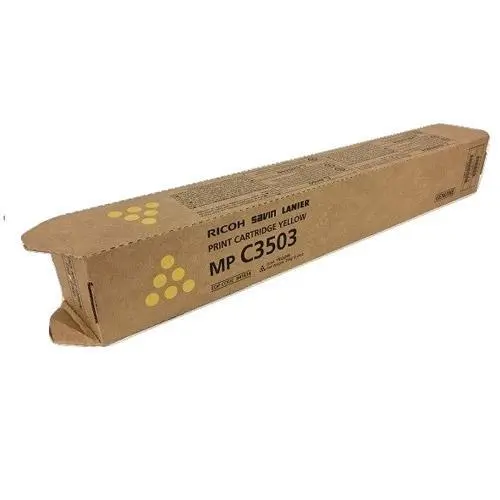 Genuine Ricoh 841814 Original Yellow Toner Cartridge (Mp C3003 C3004 C3503 C3504) 1
