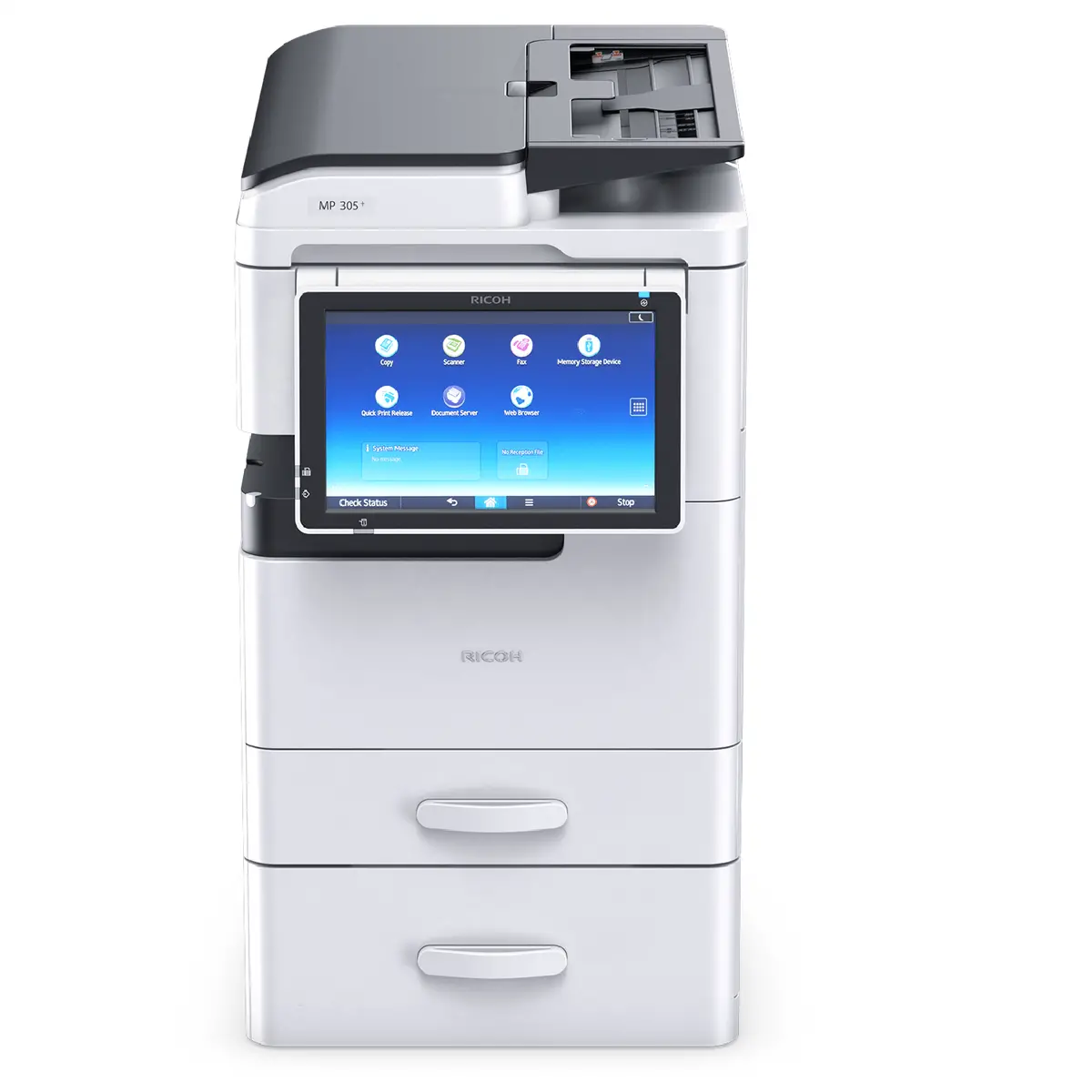Ricoh Mp 305+ Spf Desktop Commercial Monochrome B/W Multifunction Laser Printer Copier Scanner With Large Lcd For Business 1