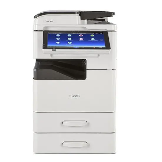 $18.50/Month Ricoh Mp 305+Spf Black & White Multifunction Laser Printer Copier, Scanner, 2 Trays, Desktop For Office 1