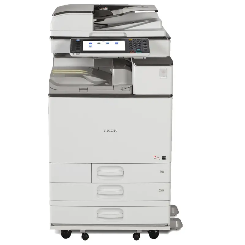 $98.99/Month Ricoh Mp C3003 Full Size Color Laser Multifunction Printer Copier Scanner With Duplex Feeder 11X17 12X18 For Office (All-Inclusive Bulk Pages Included) 1
