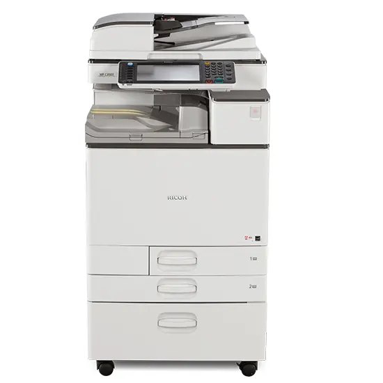 $55/Month Ricoh Mp C3503 Color 35 Ppm Laser Multifunction Printer Copier Scanner 11X17, 12X18 300Gsm 1