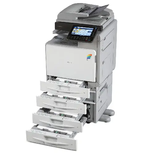 Repossessed Ricoh Aficio Mp C300sr C300 300 Colour Printer Copier Scanner With Stapler 1
