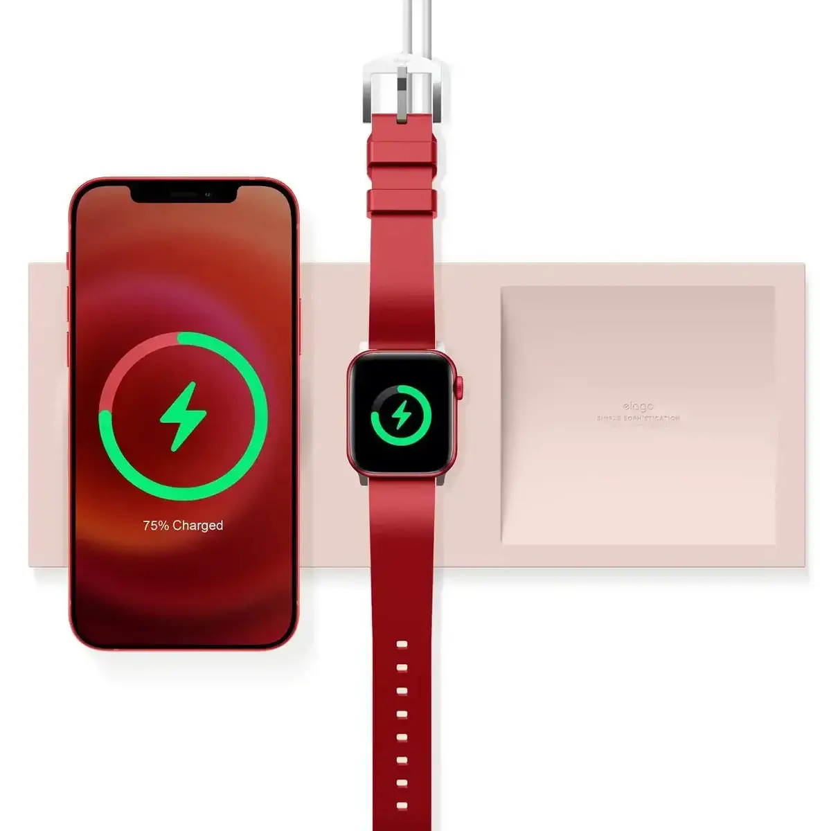 Elago - Charging Tray Duo For Magsafe - Silikonowy Organizer 3W1 Do Iphone 12 I Apple Watch 2